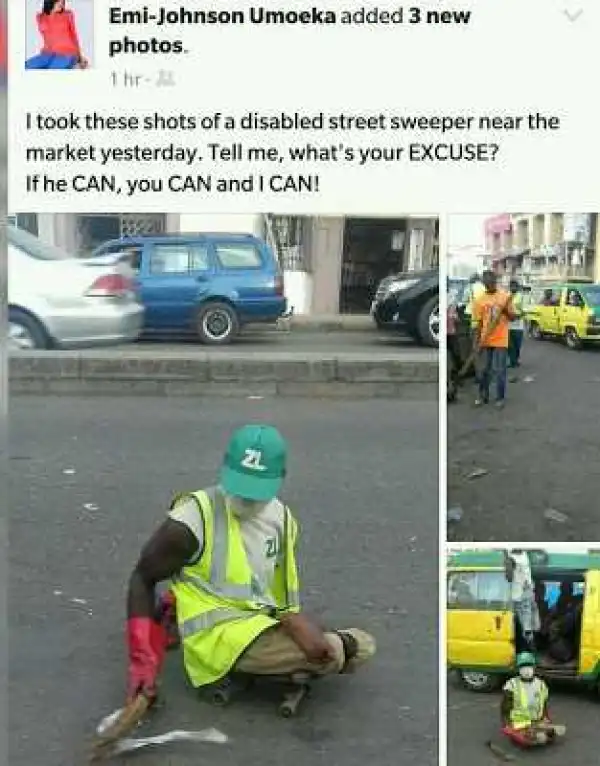 What this physically challenged man does for a living will inspire you